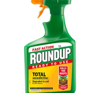 Roundup Total, Fast Action Weed Killer, Clear, 1 Litre