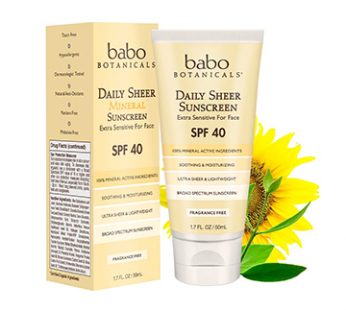 Babo Botanicals SPF 40 Daily Sheer Facial Sunscreen