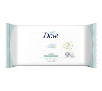 Baby Dove Fragrance Free Moisture suitable for newborns Wipes fragrance-free cleansing wipes 50 pcs pack of 12